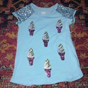 Justin shirt sequined girls 14